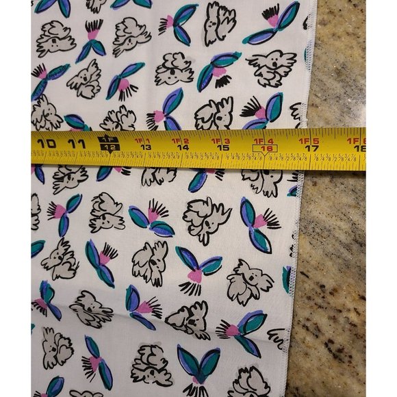 VIVA LA WOMBAT Vintage 90's 2 Napkins 17" Pink Blue Gray Koalas - Picture 7 of 8